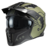 CASCO MOTO HARRIER VERDE OPACO STARS  (ECE 22.06)