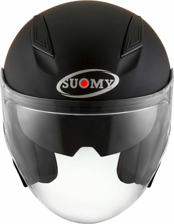 CACSO MOTO SUOMY IN FIBRA SPEEDJET PLAIN NERO OPACO