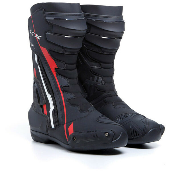 STIVALI MOTO RACING TCX 7671 S-TR1 IMPERMEABILE NERO/ROSSO/BIANCO