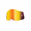 LENTE DI RICAMBIO A SPECCHIO ROSSA MASCHERA 100% RACECRAFT ACCURI STRATA 2 GEN.