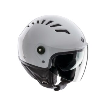 CASCO MOTO JET TUCANO URBANO EL TOP BIANCO GHIACCIO LUCIDO