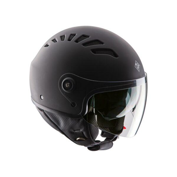 CASCO MOTO JET TUCANO URBANO EL TOP NERO OPACO