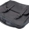 BORSA LATERALE UNIVERSALE SINGOLA “NEVADA” BLACK IN MORBIDA VERA PELLE CON TRACOLLA