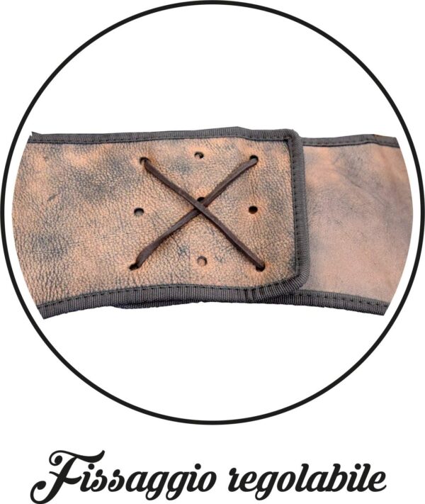 COPPIA BORSE LATERALI UNIVERSALI “NEVADA” IN MORBIDA VERA PELLE COLORAZIONE VINTAGE BROWN