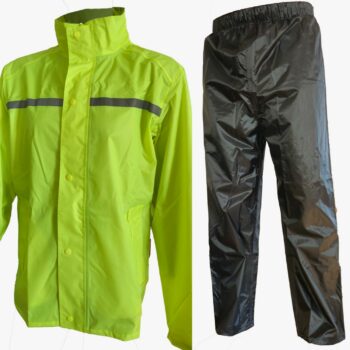 Completo Impermeabile Moto Giacca e Pantaloni Moore Fluo