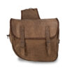 COPPIA BORSE LATERALI UNIVERSALI “NEVADA” IN MORBIDA VERA PELLE COLORAZIONE VINTAGE BROWN