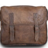 BORSA LATERALE UNIVERSALE SINGOLA “NEVADA” BROWN IN MORBIDA VERA PELLE CON TRACOLLA