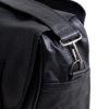 BORSA LATERALE UNIVERSALE SINGOLA “NEVADA” BLACK IN MORBIDA VERA PELLE CON TRACOLLA