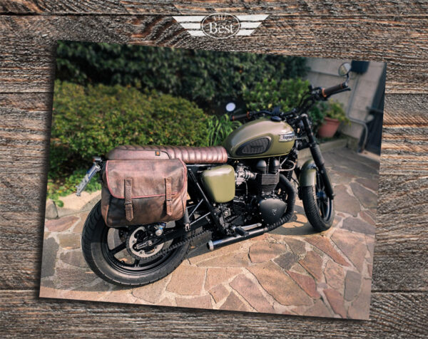 BORSA LATERALE UNIVERSALE SINGOLA “NEVADA” BROWN IN MORBIDA VERA PELLE CON TRACOLLA