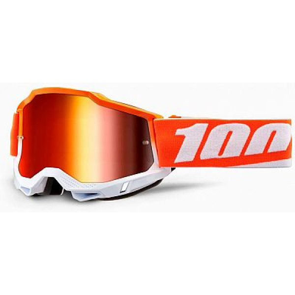 Occhiali Cross 100% Accuri 2 Matigofun Lente A Specchio Rossa