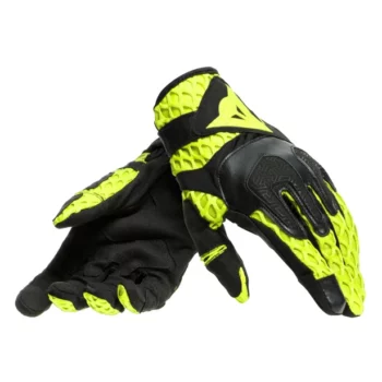 Guanti moto estivi Dainese Air-Maze Unisex Nero Giallo Fluo