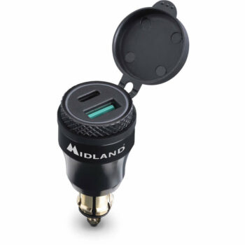 Caricatore per Moto Midland USB+USB-C