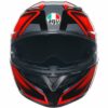 Casco Moto Integrale Agv K3 COMPOUND NERO/ROSSO
