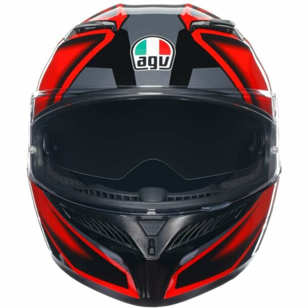 Casco Moto Integrale Agv K3 COMPOUND NERO/ROSSO