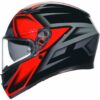 Casco Moto Integrale Agv K3 COMPOUND NERO/ROSSO