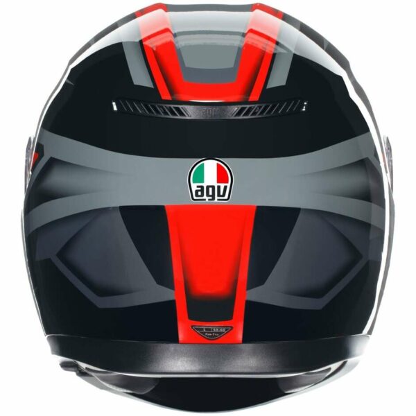 Casco Moto Integrale Agv K3 COMPOUND NERO/ROSSO