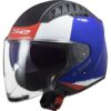 Casco Moto Jet Doppia Visiera Ls2 OF600 Copter URBANE Blu Rosso