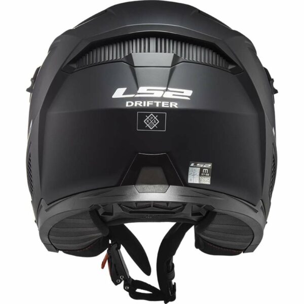 CASCO MOTO JET LS2 OF606 DRIFTER SOLID NERO OPACO