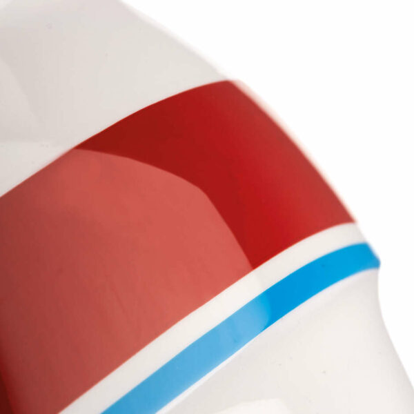 Casco Moto Jet Tucano Urbano EL MAX Bianco/Rosso/Blu Graphic-A Lucido ECE 22.06.
