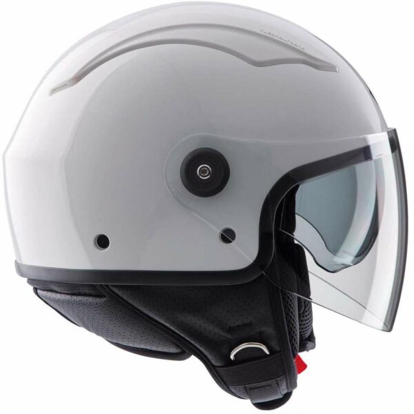 CASCO MOTO JET TUCANO URBANO EL TOP BIANCO GHIACCIO LUCIDO