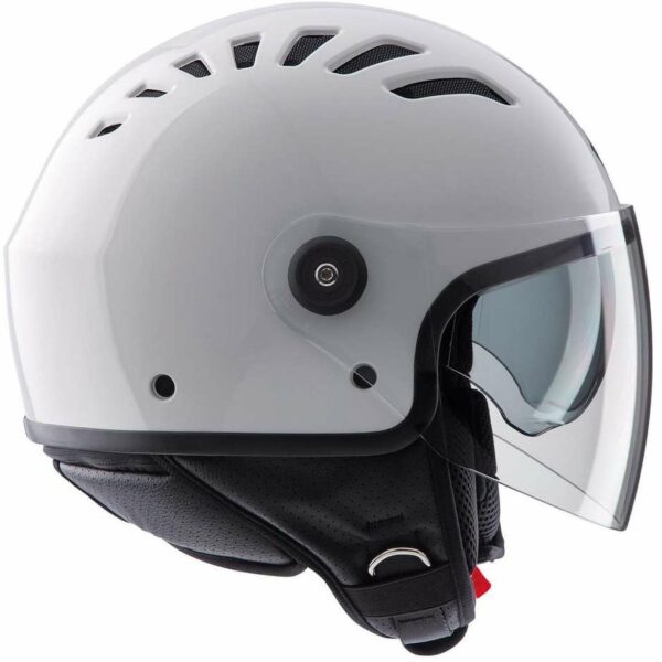 CASCO MOTO JET TUCANO URBANO EL TOP BIANCO GHIACCIO LUCIDO