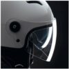 CASCO MOTO JET TUCANO URBANO EL TOP BIANCO GHIACCIO LUCIDO