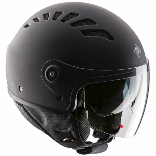 CASCO MOTO JET TUCANO URBANO EL TOP NERO OPACO