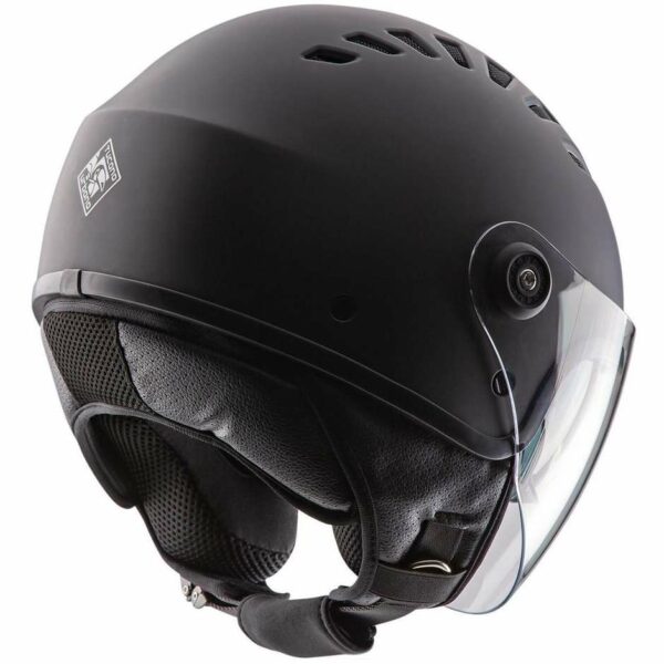 CASCO MOTO JET TUCANO URBANO EL TOP NERO OPACO