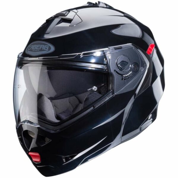 CASCO MOTO MODULARE OMOLOGATO P/J CABERG DUKE X SMART NERO LUCIDO