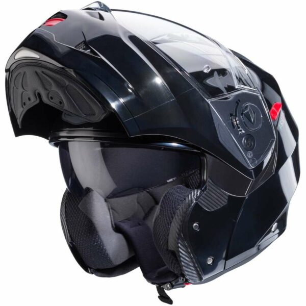 CASCO MOTO MODULARE OMOLOGATO P/J CABERG DUKE X SMART NERO LUCIDO