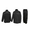 Completo Impermeabile Moto Giacca e pantaloni Rain Twill NERO