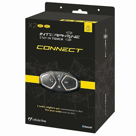 Coppia Interphone Moto Bluetooth Cellular Line CONNECT Moto-Moto