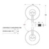 Coppia Specchietti Retrovisori Moto BARRACUDA SKIN-S BAR END NERO