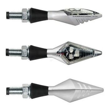 Frecce Moto Omologate a Led Universali Barracuda X-Led B-Lux Argento