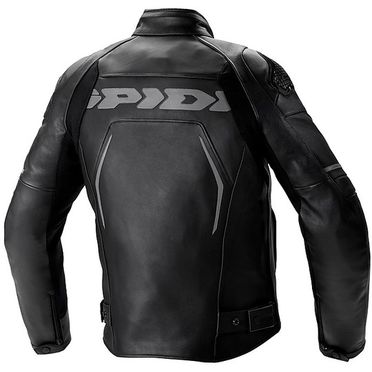 GIUBOTTO MOTO SPIDI  IN PELLE SPORTIVO EVORIDER 2 NERO