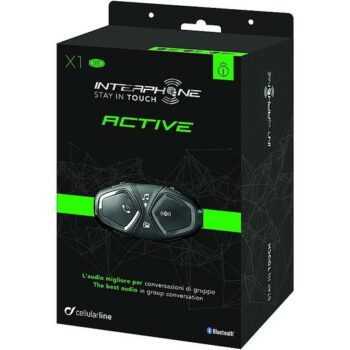 Interphone Moto Bluetooth Singolo Cellular Line ACTIVE Conversazioni di Gruppo