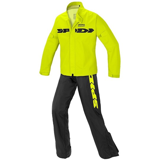 KIT Antipioggia Moto Divisibile Impermeabile SPIDI SPORT RAIN KIT Nero Giallo