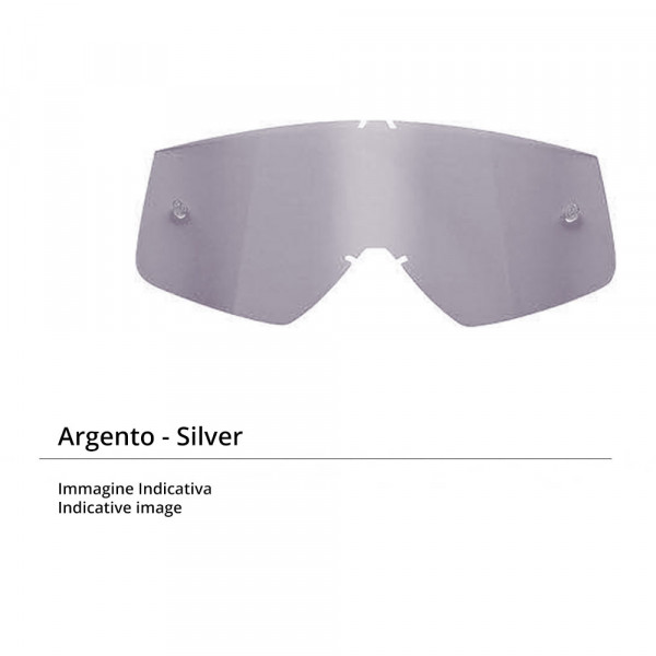 Lente specchio argento 100% per occhiali RC2 AC2 e ST2