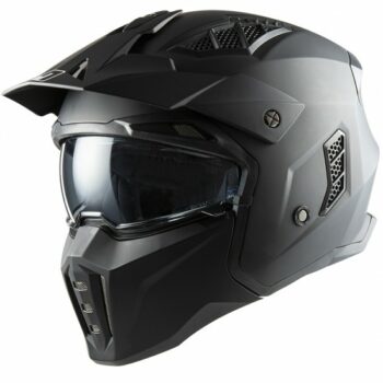 CASCO JET MASK MPH HARRIER CON MASCHERA ESTRAIBILE NERO OPACO