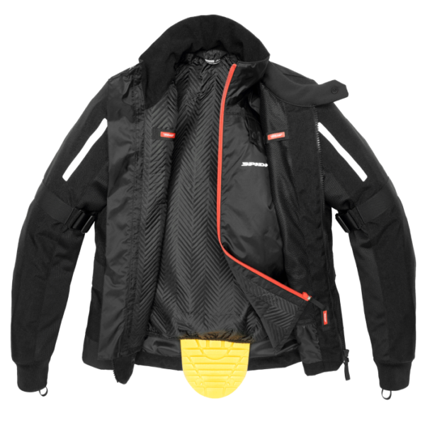 GIACCA MOTO UOMO SPIDI NET H2OUT - NERO
