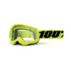 Occhiali cross 100% Strata 2 Giallo lente trasparente