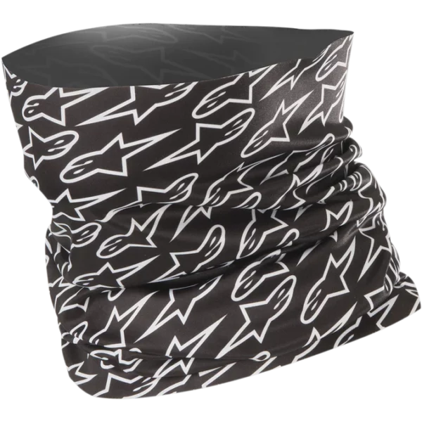 Collare Moto Leggero Alpinestars Neck Tube Nero Bianco