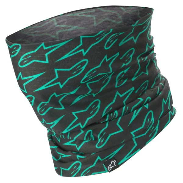 Collare Moto Leggero Alpinestars Neck Tube Black Teal
