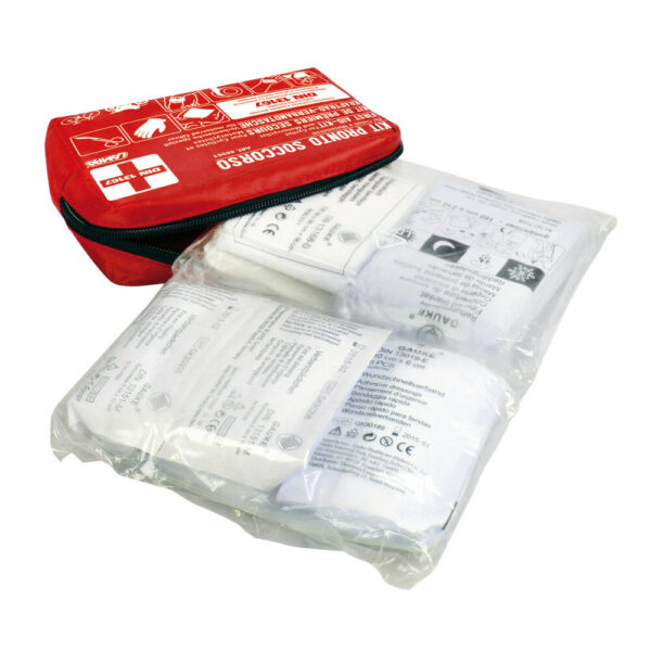 Kit pronto soccorso per ciclisti e motociclisti conforme alla norma Europea