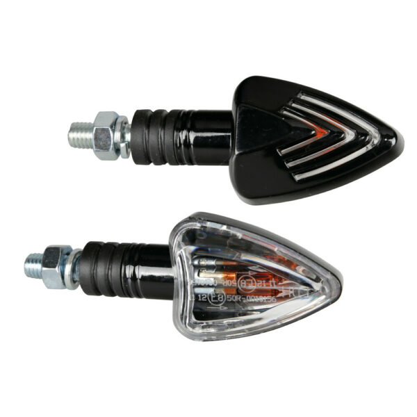 Indicatori di Direzione 21W - Nero, Lente bianca / Luce Arancione