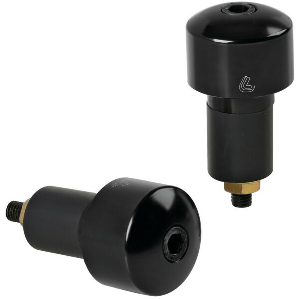 Coppia di Contrappesi Manubrio Moto Lampa Nero 17/23 mm
