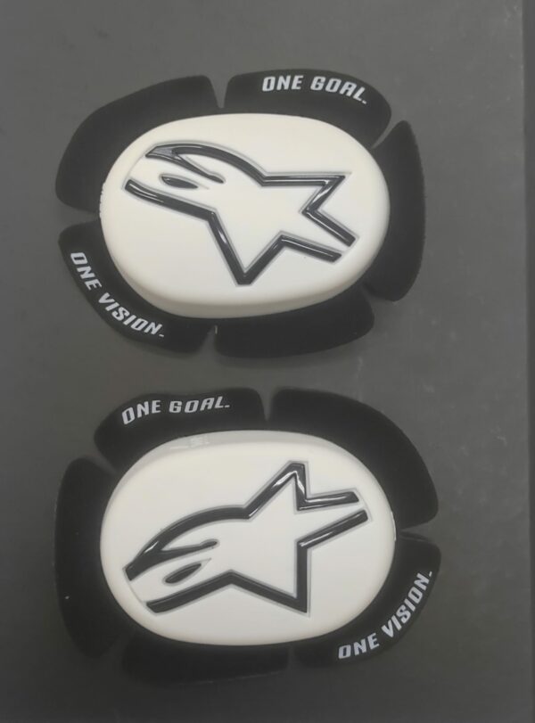 Saponette Alpinestars GP SPORT EVO KNEE SLIDER Bianco Nero