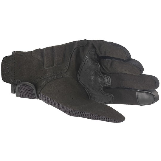 Guanti Moto In Tessuto Alpinestars COPPER Nero Rosso Fluo