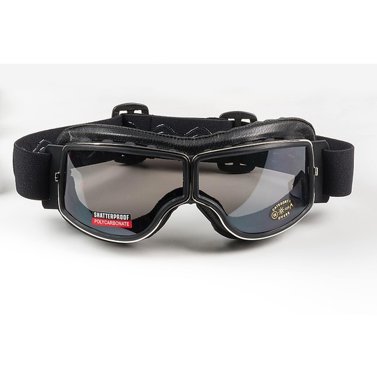 Maschera Vintage Cafè Racer Custom Moto Baruffaldi JTT Nero