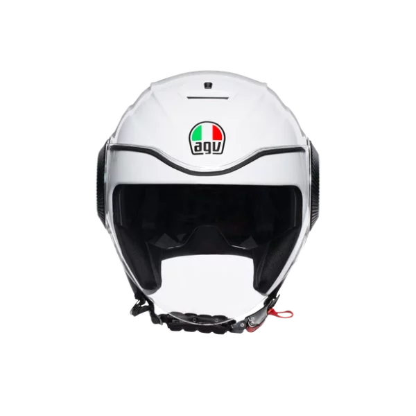 CASCO MOTO AGV JET ORBYT E2205 MONO BIANCO PERLA